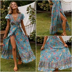 Boho Wrap Dress
